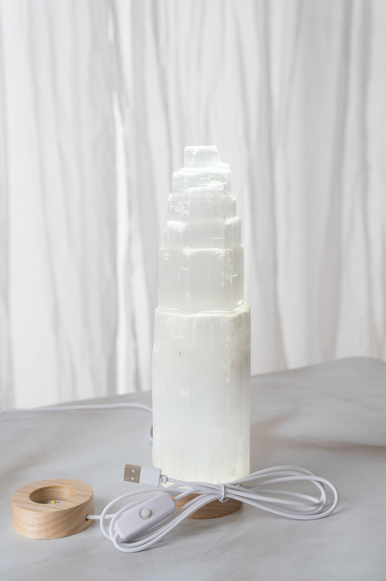 LED White Light USB Lamp Base