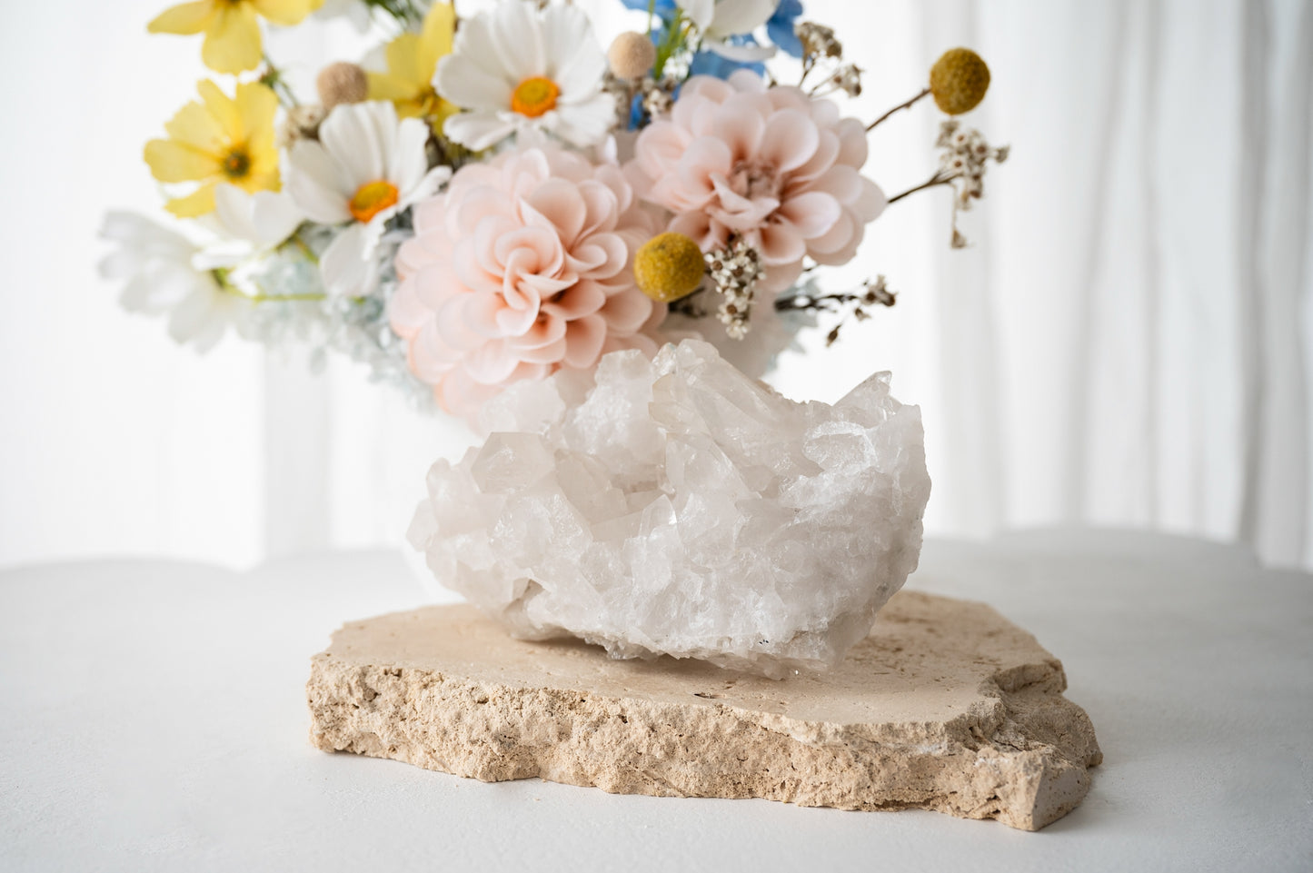 Clear Quartz Cluster Statement Piece