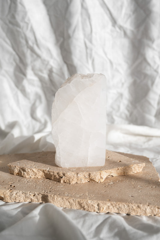 Clear Quartz Left Book End 2