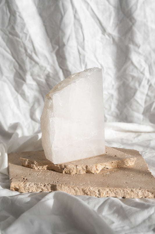 Clear Quartz Left Book End 3