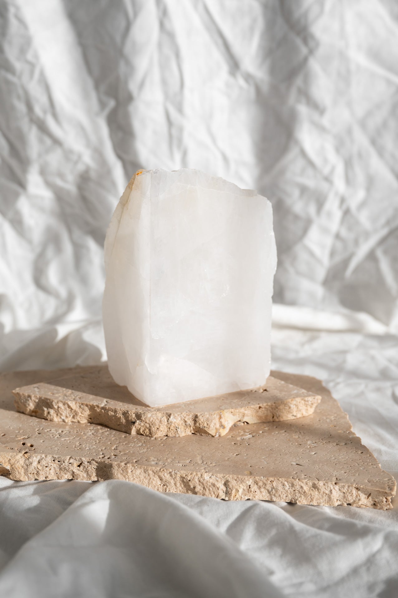 Clear Quartz Right Book End 3