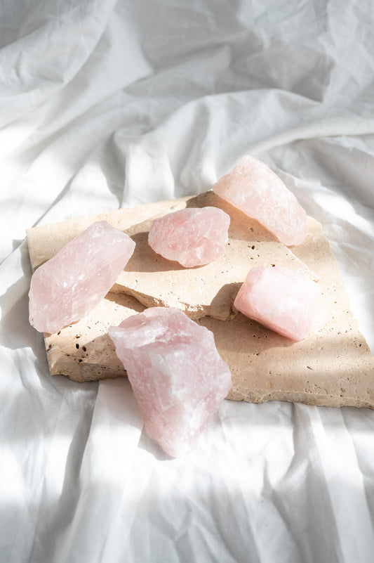 Rose Quartz Raw Chunks